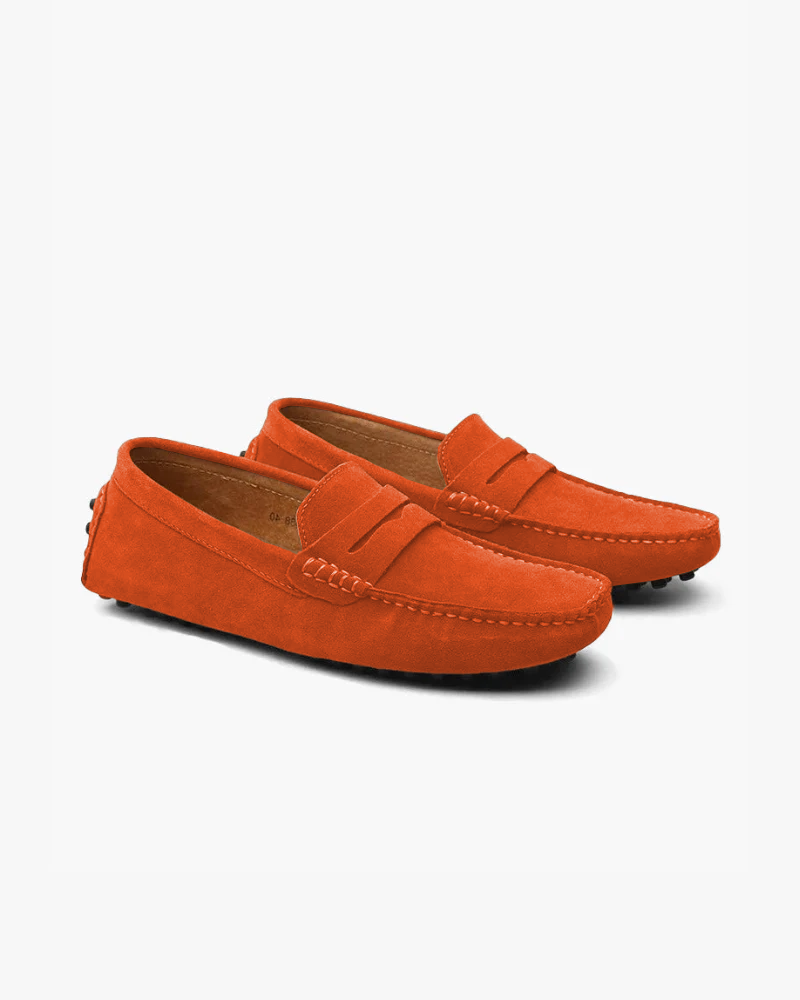 Suede Driver Loafers